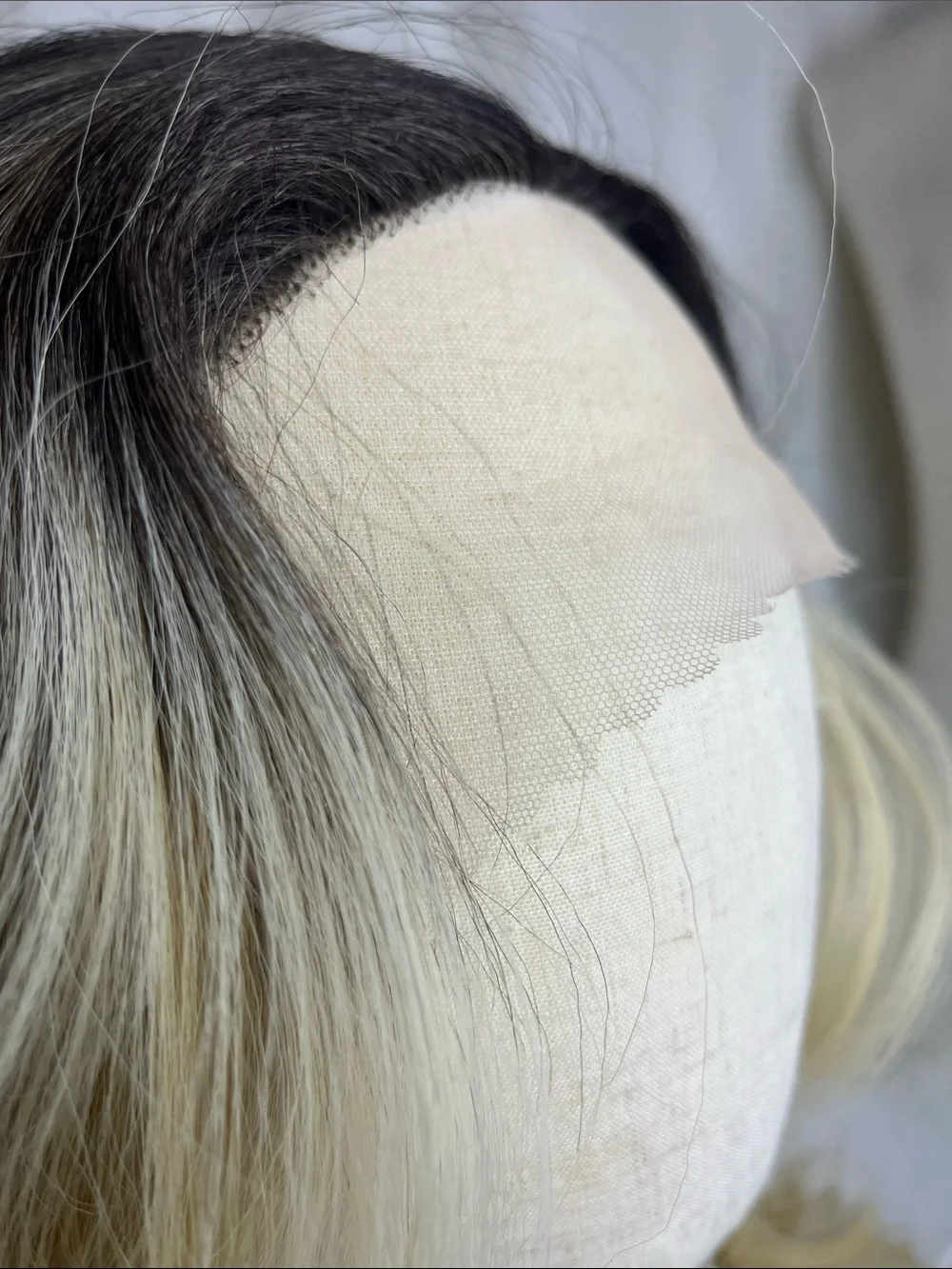 DWY Lace front NWT Ombre Blonde Wavy wig with Subtle Ash Highlights